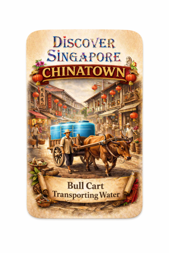 Chinatown — hand-illustrated watercolor fridge magnet