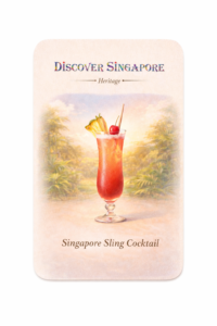 Singapore Sling fridge magnet