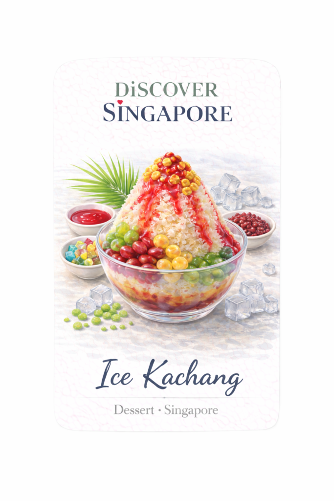 Ice Kachang — hand-illustrated watercolor fridge magnet
