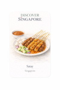 Satay fridge magnet