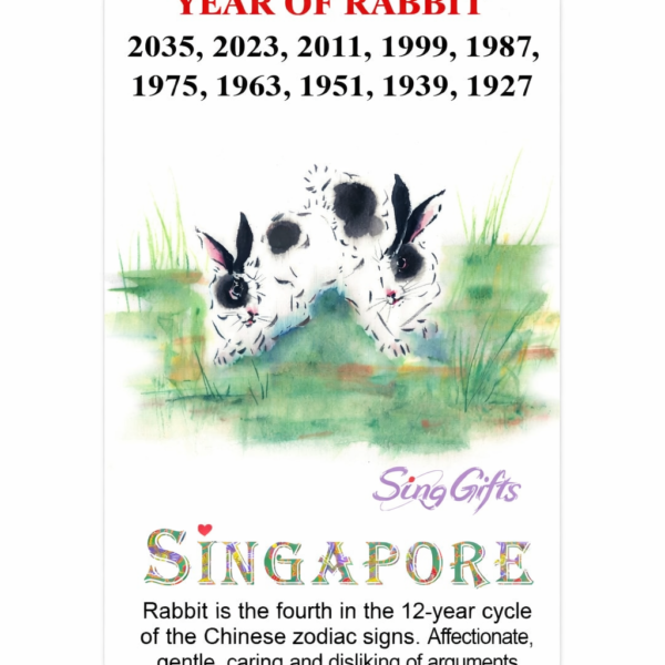 Zodiac Year of Rabbit  2023, 2011, 1999, 1987, 1975, 1963, 1951, 1939, 1927